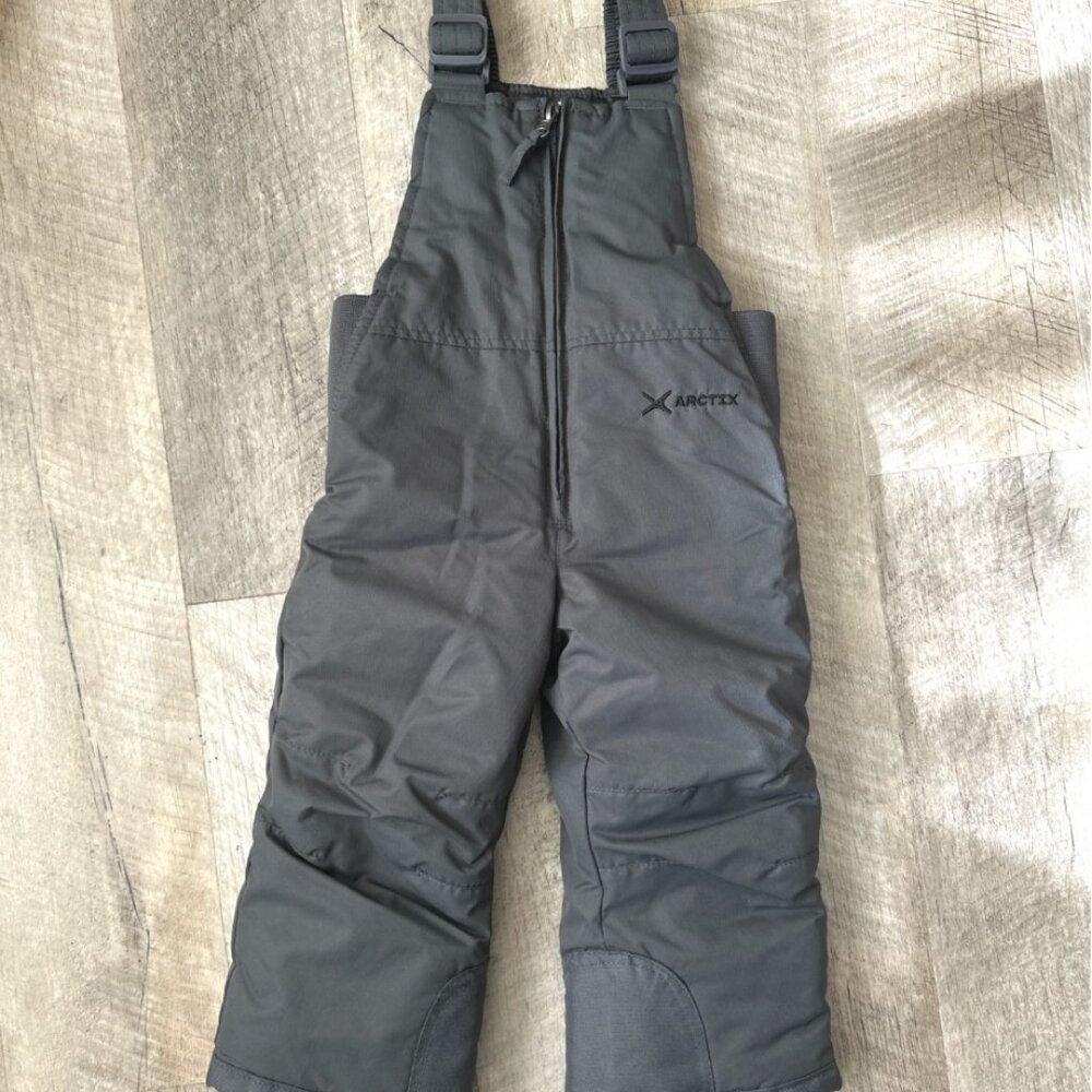 Youth Arctix Chest High Snow Bibs Overalls Unisex Toddler Size 2T Gray Insulated